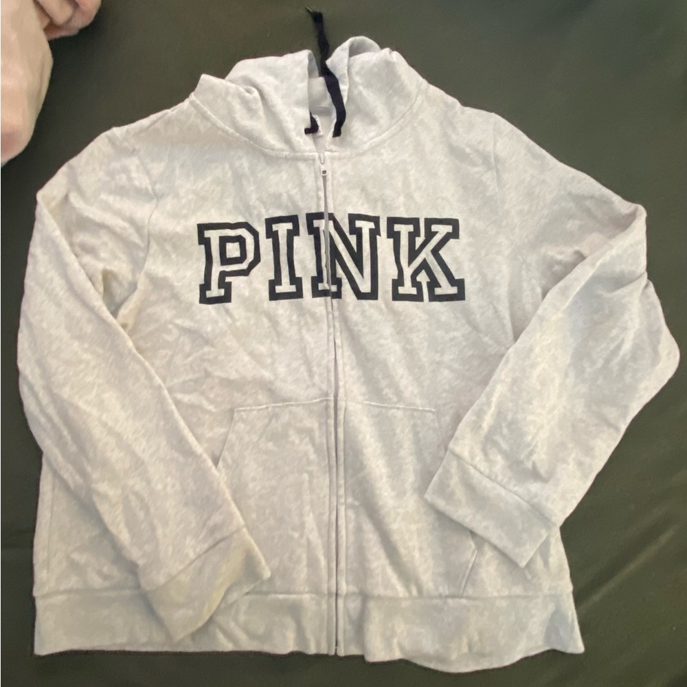 Pink hooded sweatshirt